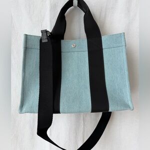 Rue de Vernueil Light Chambray Medium Tote Crossbody Strap Included